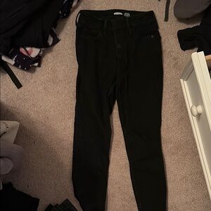 Black High-Waisted Skinny Jeans